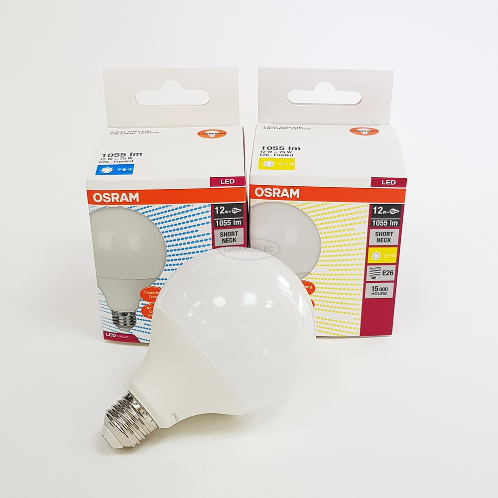 오스람 LED벌브 볼전구 G95 숏넥 12W, 1개 4,290원