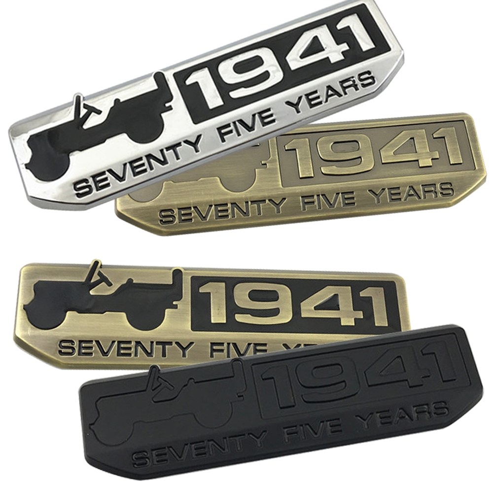 지프랭글러 루비콘 사하라 체로키 엠블럼 1941, SILVER 9,000원