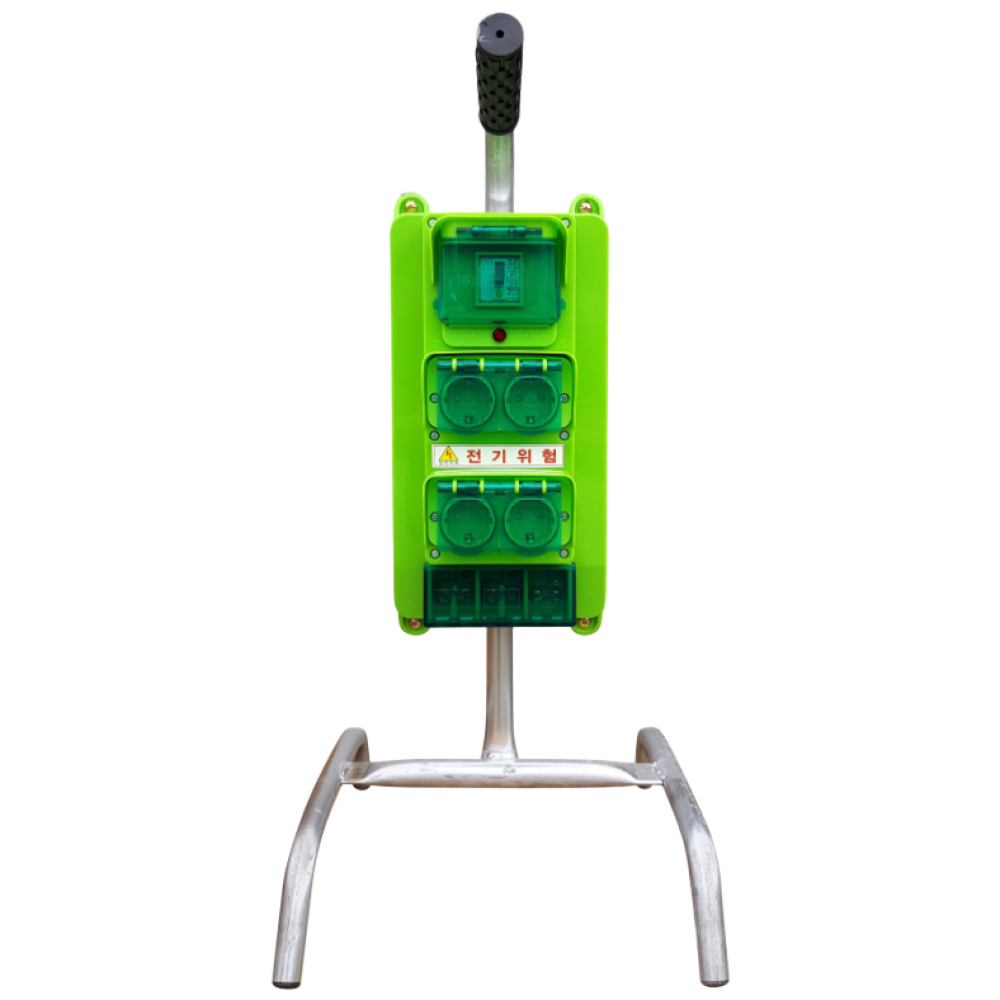 에코이엠 가설용 4구콘센트함 자립형 / 누전차단기 2P 20A or 2p 30A 선택 구매 / 임시가설 분전함 / 계단분전반 / 4구 콘센트 분전함, 1개 66,000원