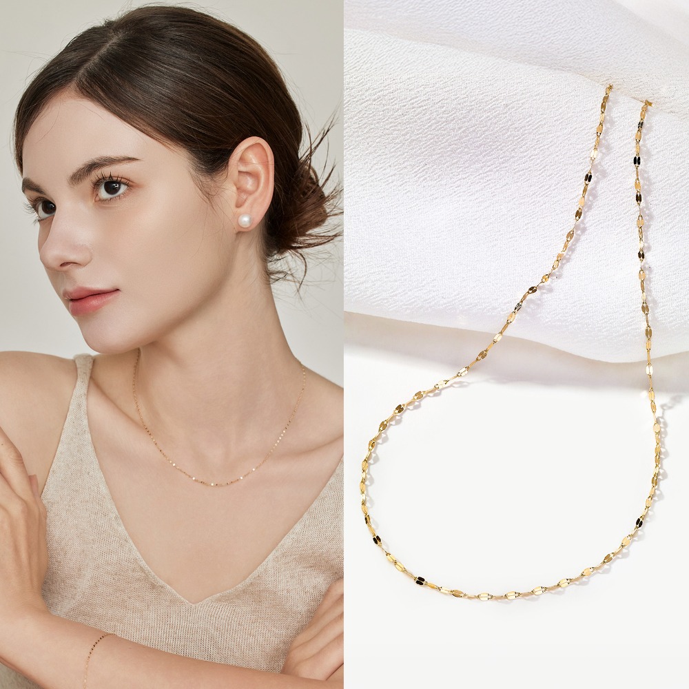 펠리체골드 14K 샤이닝 체인 목걸이 (+선물포장) 데일리 레이어드 기념일 여성 펜던트 심플 목걸이선물 여자친구 옐로우골드 체인 148,310원