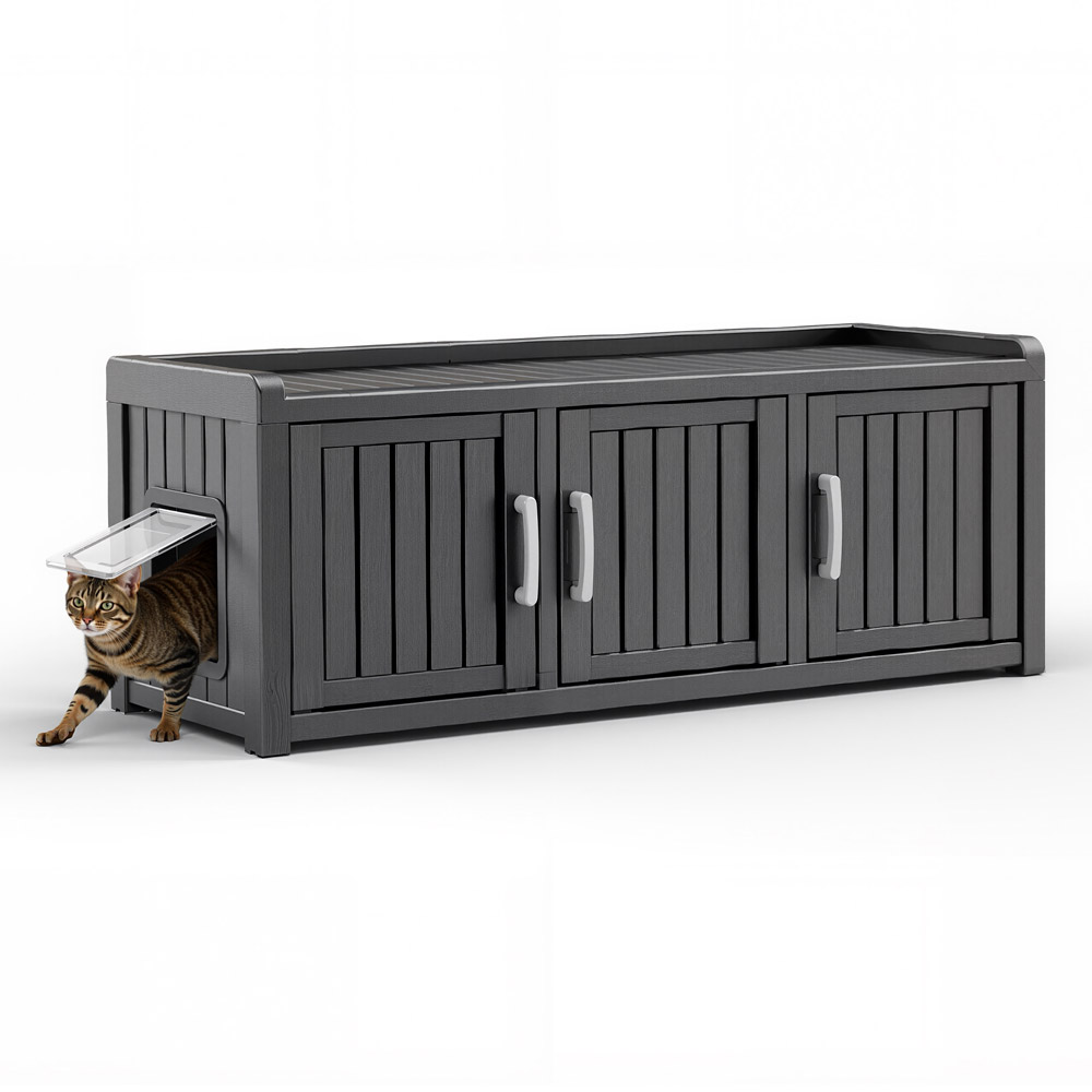 지오리빙 CH247B 고양이집 강아지집 개집 야외 마당 애완견 하우스 사계절 숨숨집 화장실 137,000원