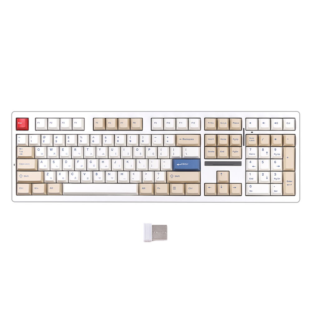 씽크웨이 TV108 풀배열 108키 기계식 유무선 일반형 키보드, 소이밀크, 소이밀크 저소음 딥씨, 저소음 딥씨 148,900원