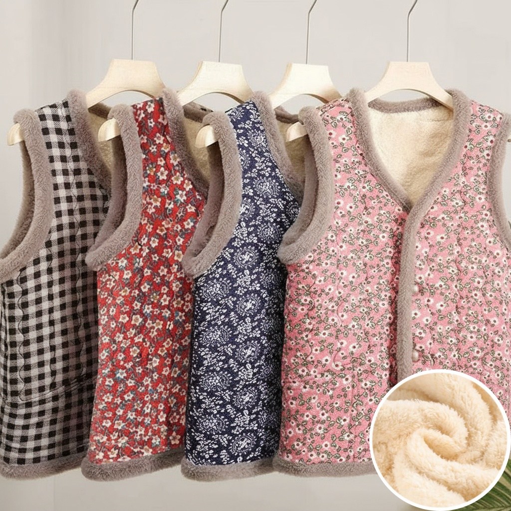 인기 시골여행 전원캉스 누빔조끼 여성용 겨울 필수템 따뜻한 양털안감 데일리룩 김장 12,000원