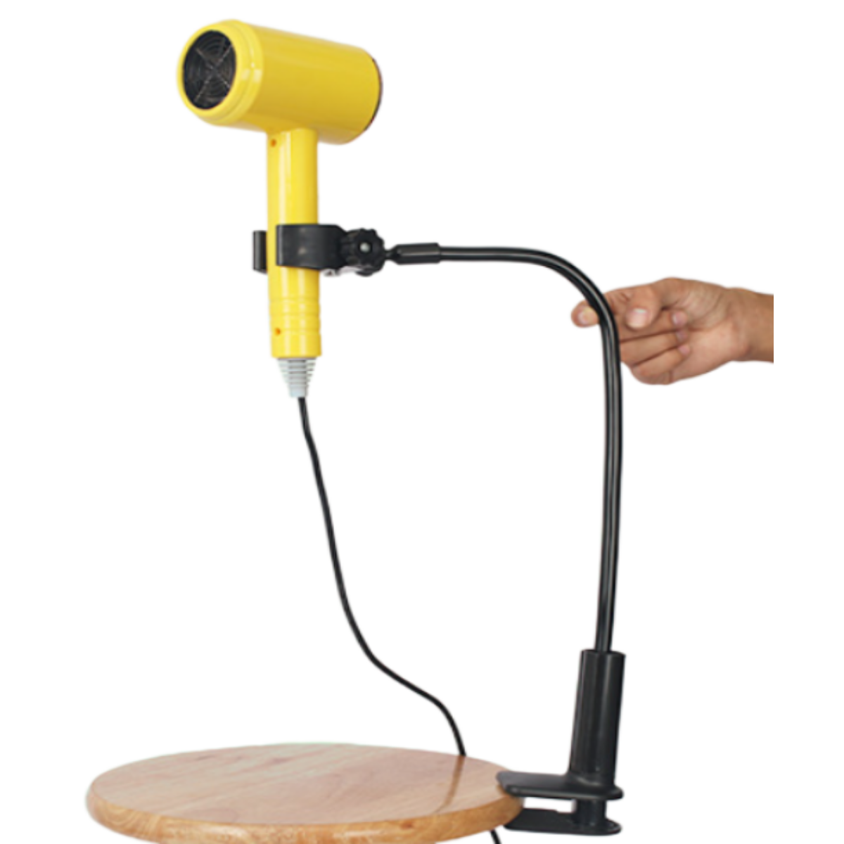 에스엘 드라이기 거치대 집게형 각도조절, 블랙, 1개 18,000원