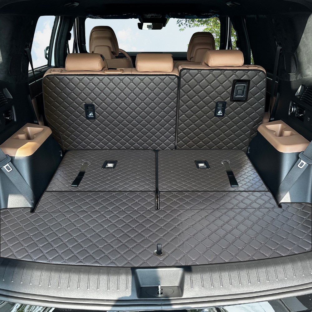 국내제작 현대 싼타페 MX5 (25년08월(26년형)-현재) 자동차 트렁크매트 + 2열등받이, 블랙, 7인승(26년형-) 53,900원