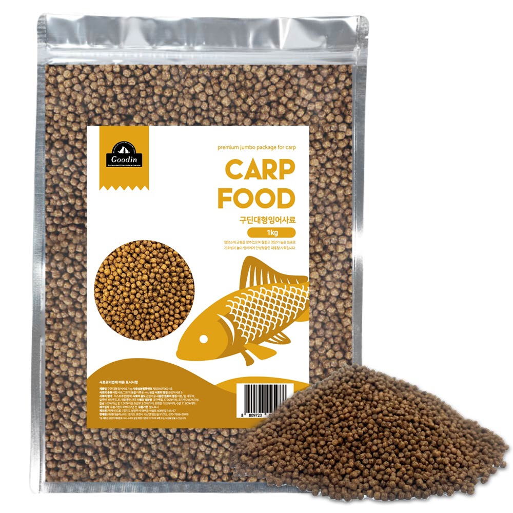 구딘 대형 잉어사료, 1개, 1kg 7,800원