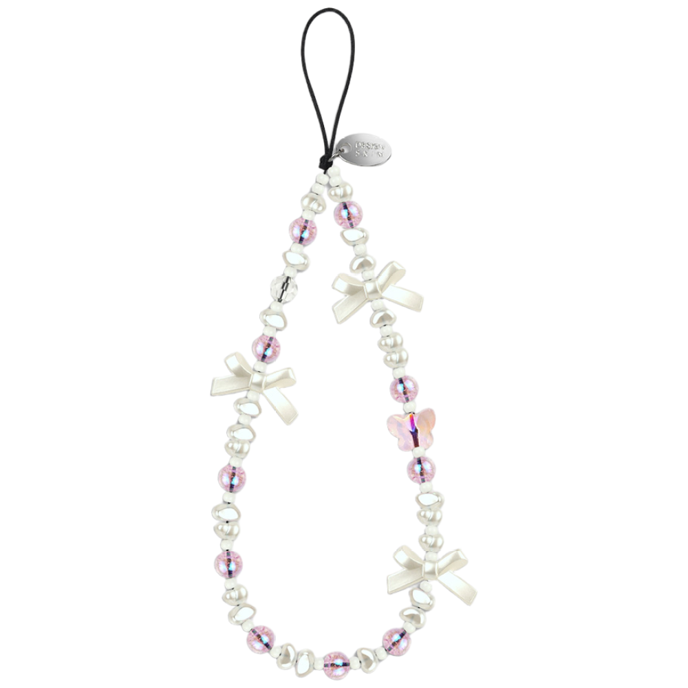 디자인스킨 비즈 핸드스트랩, 1개, 진주리본/퍼플 17,900원