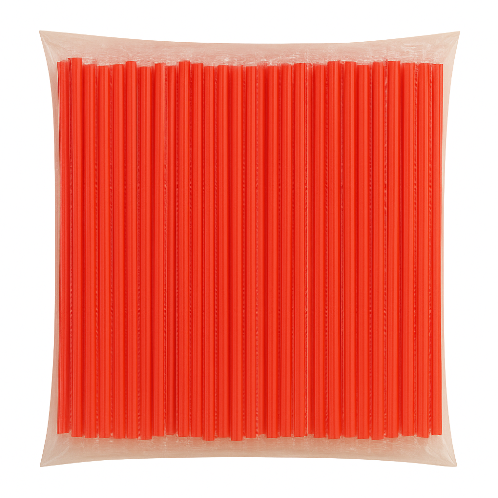 네이처컨테이너 개별포장 고급 일자 레드 빨대 25cm, 1개, 500개입 11,970원