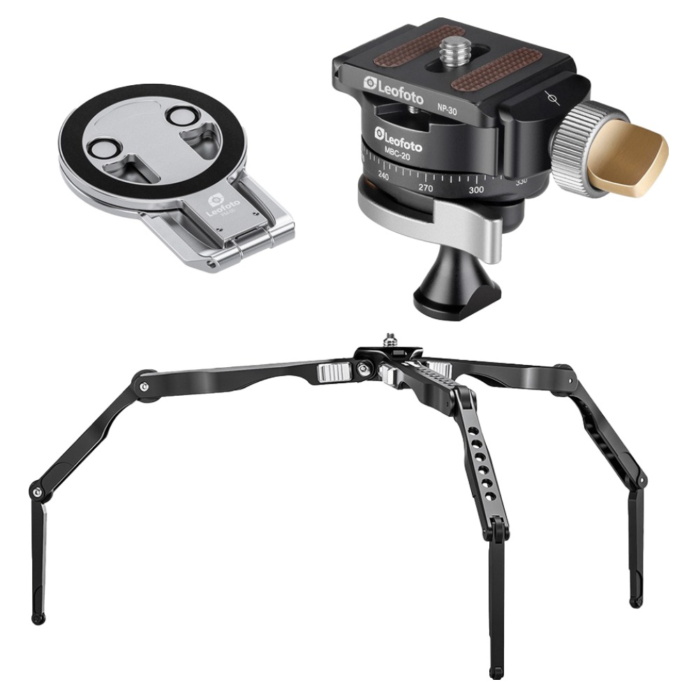 레오포토 스파이더 미니삼각대 + 볼헤드 + 맥세이프 스마트폰 스탠드 실버 세트 197,000원