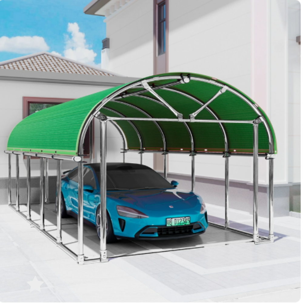 하우컨 조립식 주차장 캐노피 야외 천막 차량용 간이 차고 대형 텐트 차양막 방수, 하우컨 오렌지 645,000원