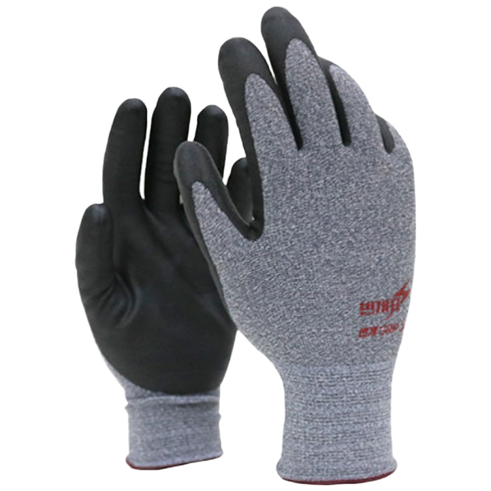 번개표 NBR폼 안전장갑 번개그립 코팅장갑 사이즈 L, 5개, 차콜그레이 L 9,980원