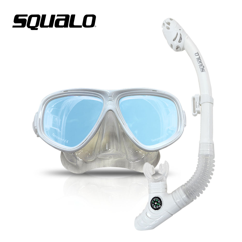 스쿠알로 드라이탑 미러스노클링 SET (드라이탑 스노클/미러마스크) 프리다이빙 59,000원