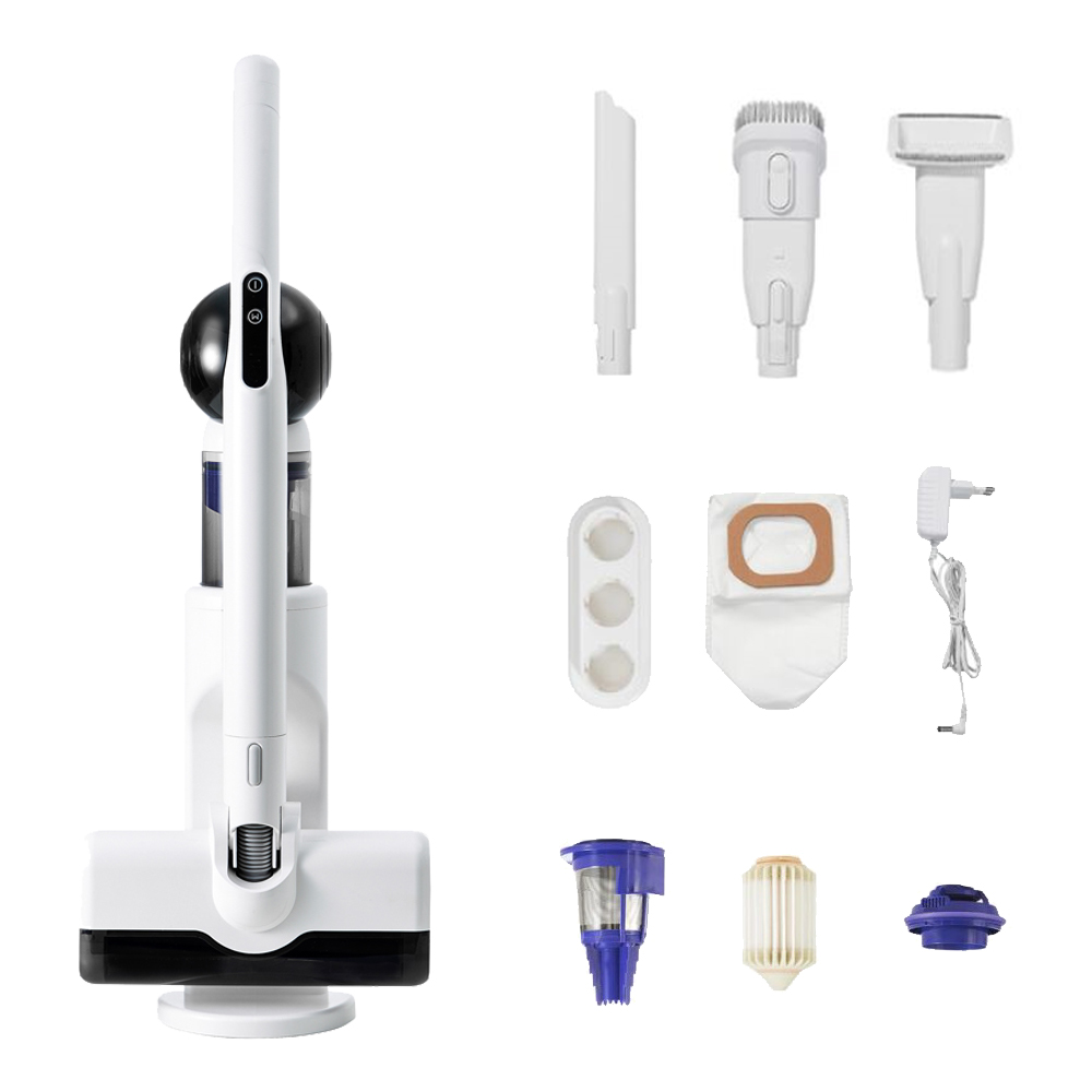 캔즈 무선 침구 청소기 침대 매트리스 이불 진드기 UV 살균 청소기 자동 먼지비움 핸디형, 화이트, CANZ-V13 198,000원