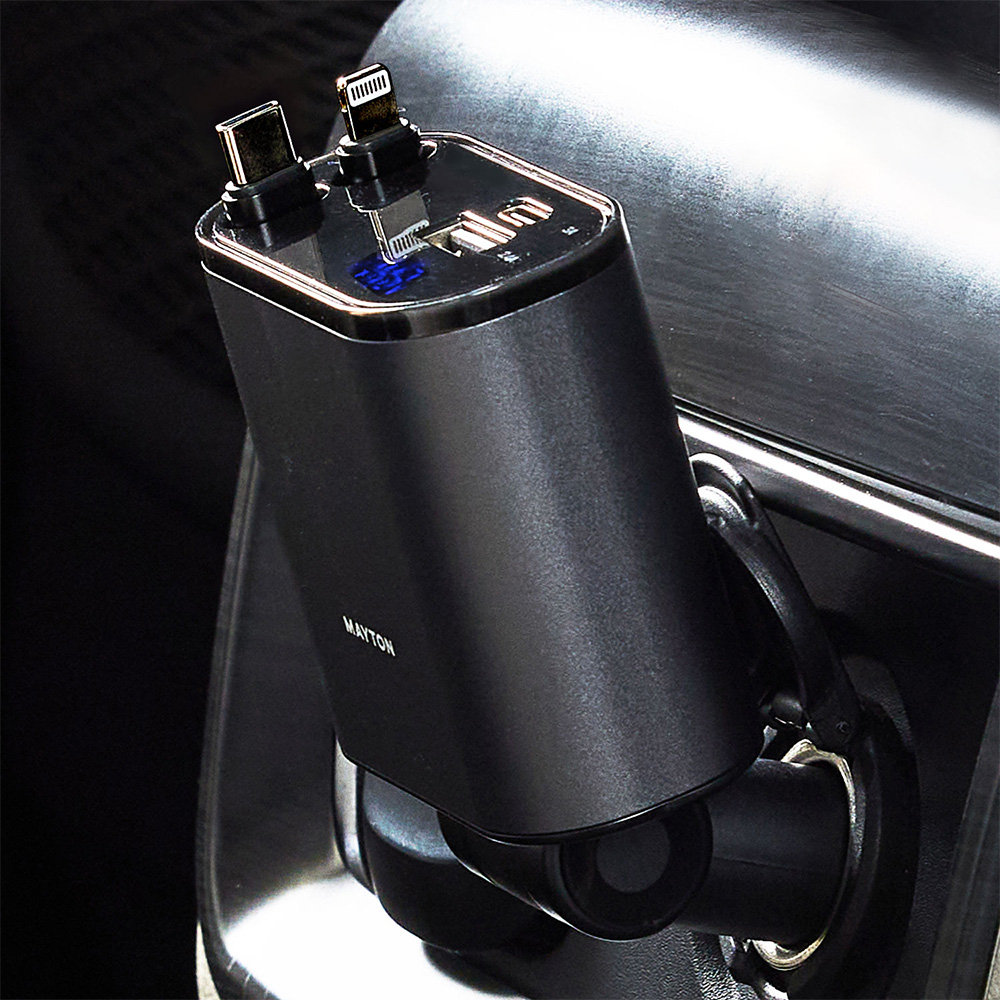 메이튼 동시4대충전 릴타입 차량용 고속 충전기 멀티형, PT16-1, 실버그레이 15,900원