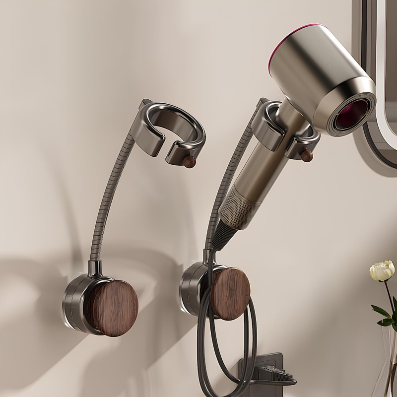 SUKI 무타공 다각도 조절 간편 고급 드라이기 거치대, black, 1개 15,070원