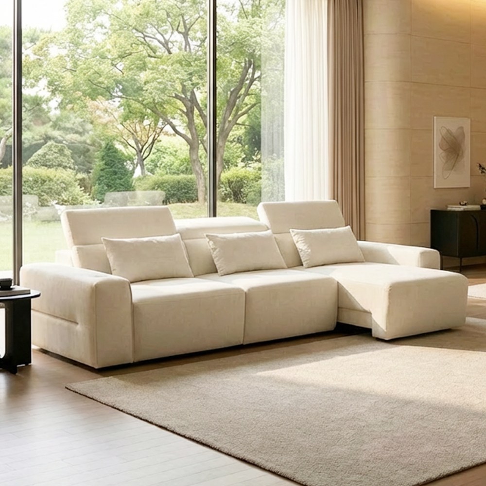 세인트블랑 릴렉시아 슬라이드 모션 아쿠아텍스 리클라이너 확장 패브릭 4인용 소파 sk 849,000원