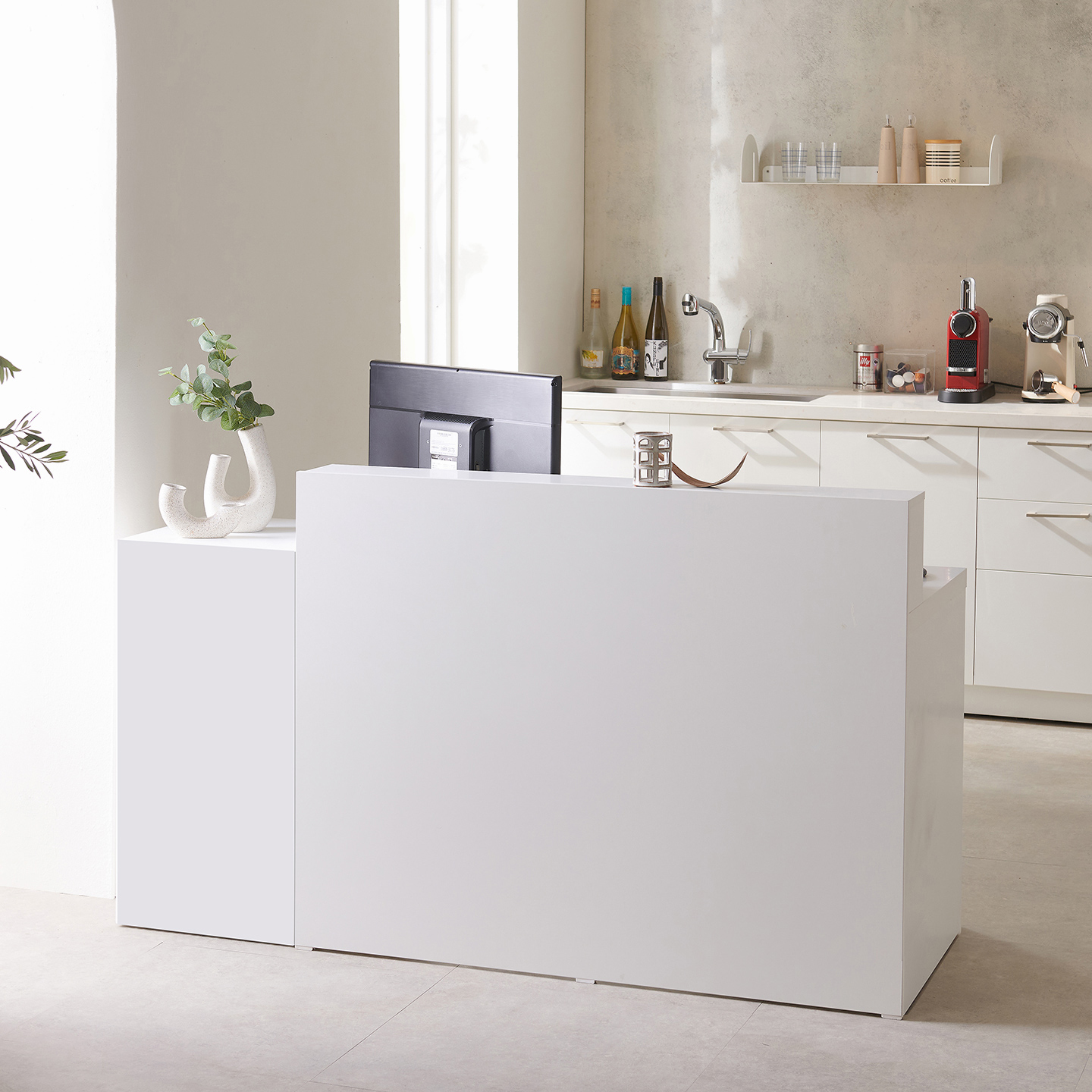 윌로우 에디 카운터 인포메이션 매장 안내데스크 1200 방문설치 181,000원