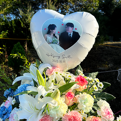 루시드이벤트 하트모양 사진인쇄 은박풍선 기념일 행사 이벤트 레터링 맞춤제작 루아르풍선 7,000원