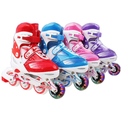 없음 인라인스케이트 240~260mm 사이즈조절 발광바퀴, 1.스카이, 1개 53,900원