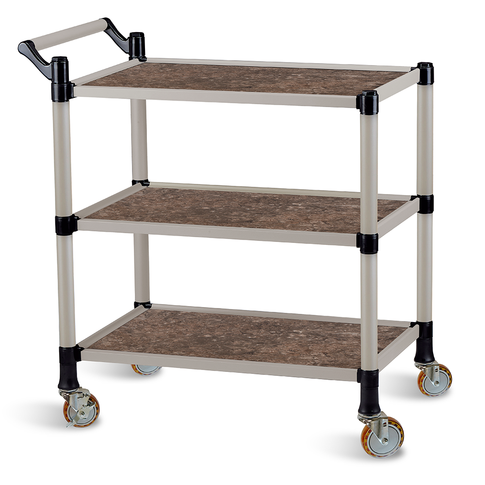 티렉스캐스터 3단 스텐 우드 서빙카트 (이동식대차 식당카트 운반카트) 175,800원