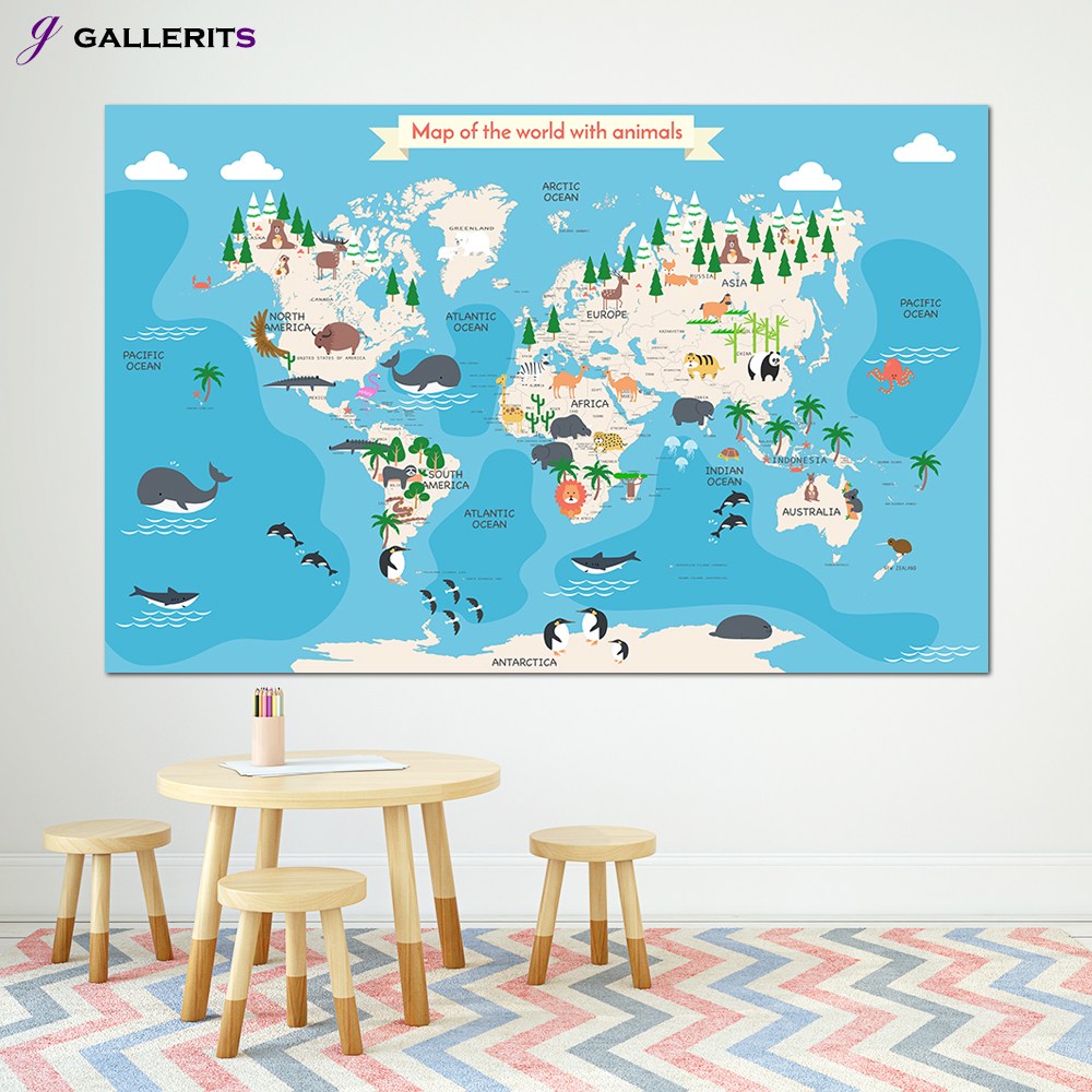 갤러리츠 어린이 세계지도 아기방 아이방 인테리어 그림 41,670원