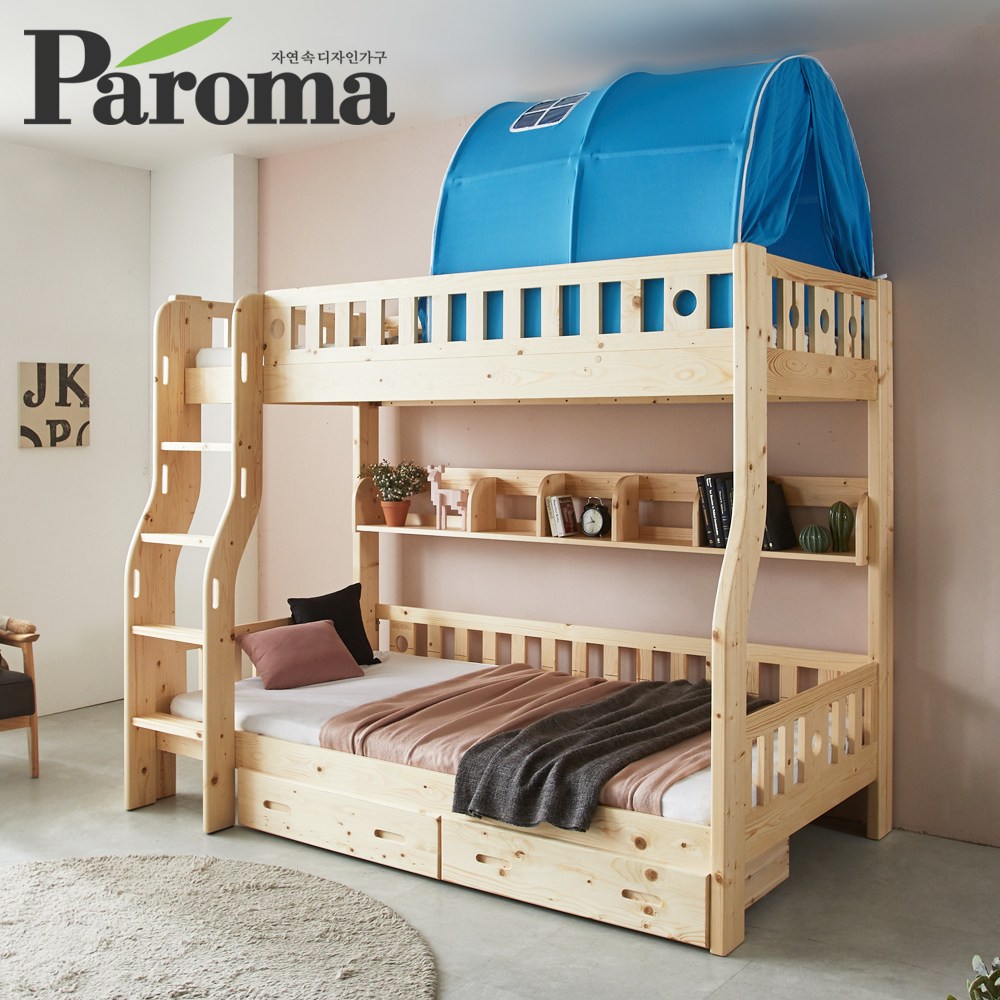 파로마 까사 원목 이층침대_포켓매트리스 포함, 워시 679,000원