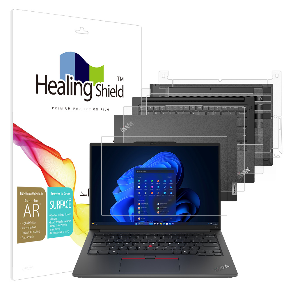 힐링쉴드 레노버 씽크패드 E14 Gen6 AR 고화질 액정보호필름1매 외부3종, 1개 61,200원