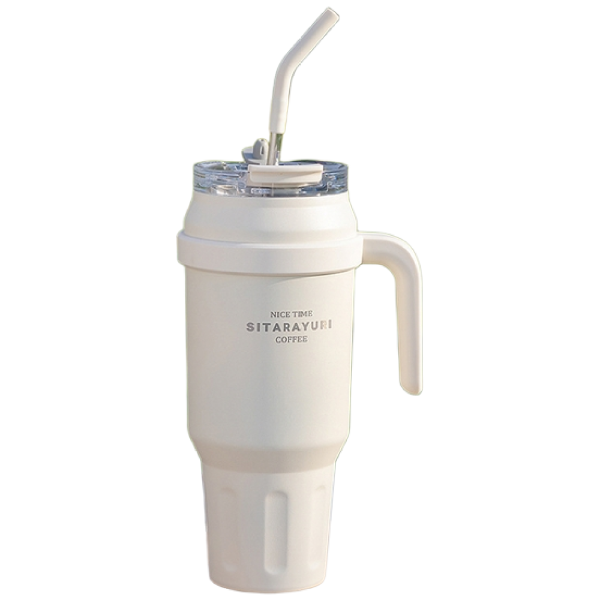 5시건 당일배송 FOOI 빅 메가 1.4L 스텐레스 대용량 텀블러 파스텔컬러 7종, 아이보리, 1개 15,550원