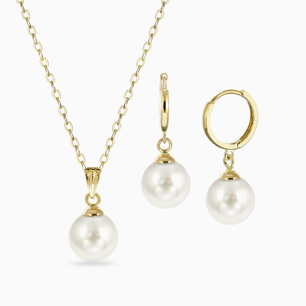 [수량한정] 18K 금 아코야 해수 진주 8mm 펄 3종 세트 (금+금+금)_SPEE8609 Pearl Gold Set Gift 1,390,000원
