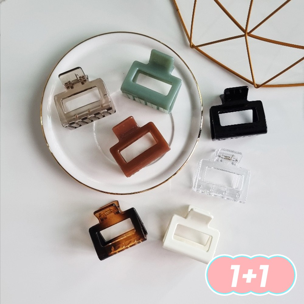 미다미 1+1 미니타 반머리집게핀 2,500원