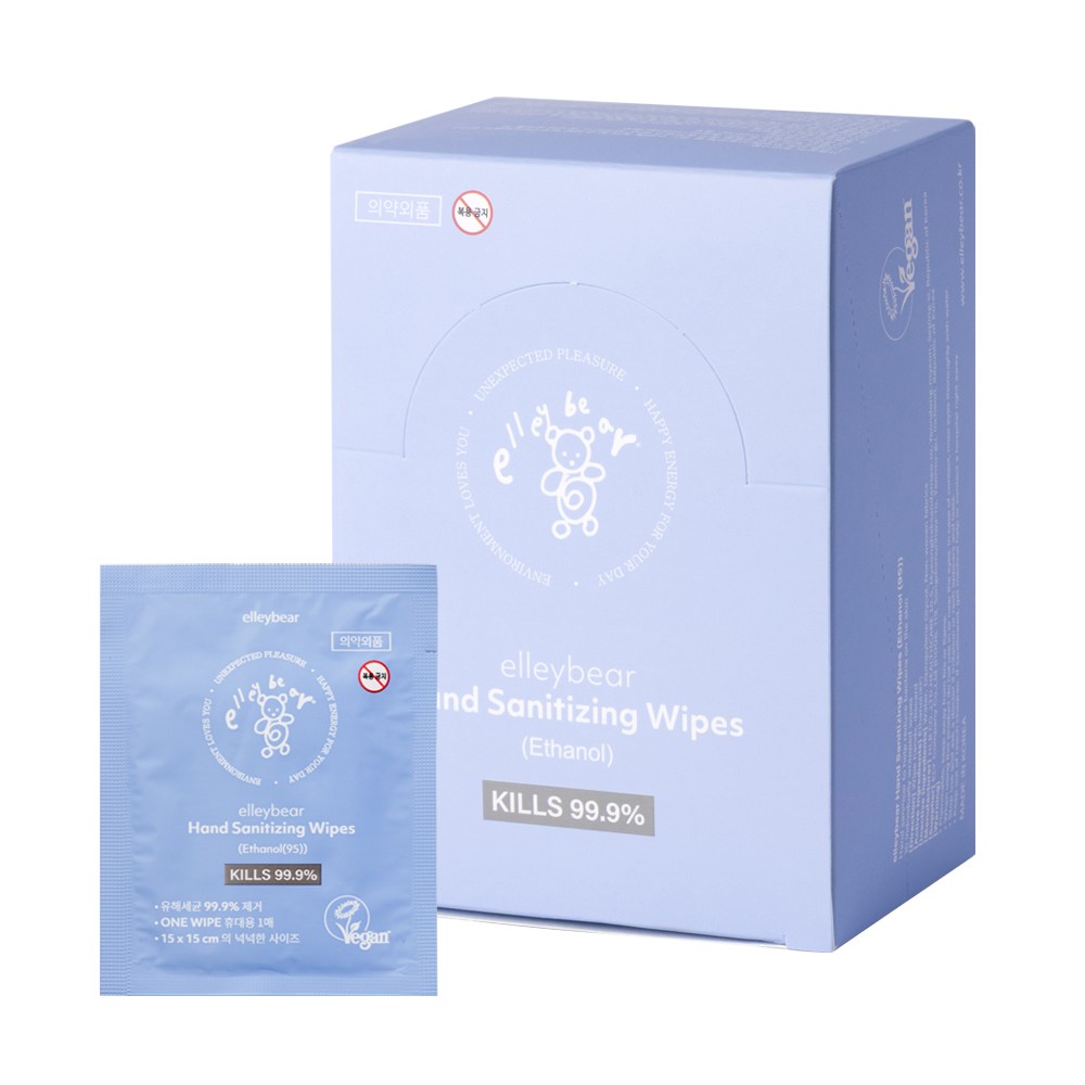 엘리베어 손소독 티슈, 1개, 30매입 15,500원