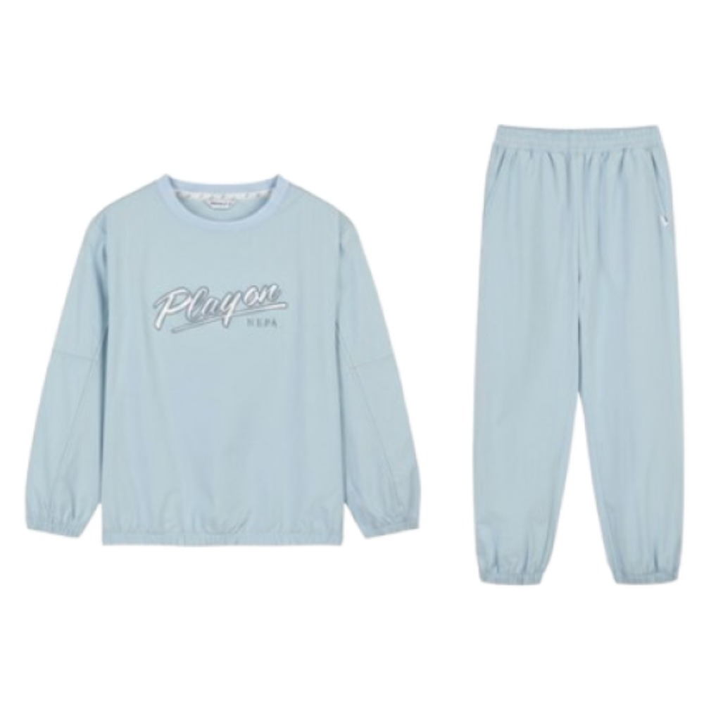 [백화점 출고] 네파키즈 상하복 세트 남아 에센셜 우븐 셋업 맨투맨 티셔츠 조거 팬츠 간절기 트레이닝 상하세트 151,700원