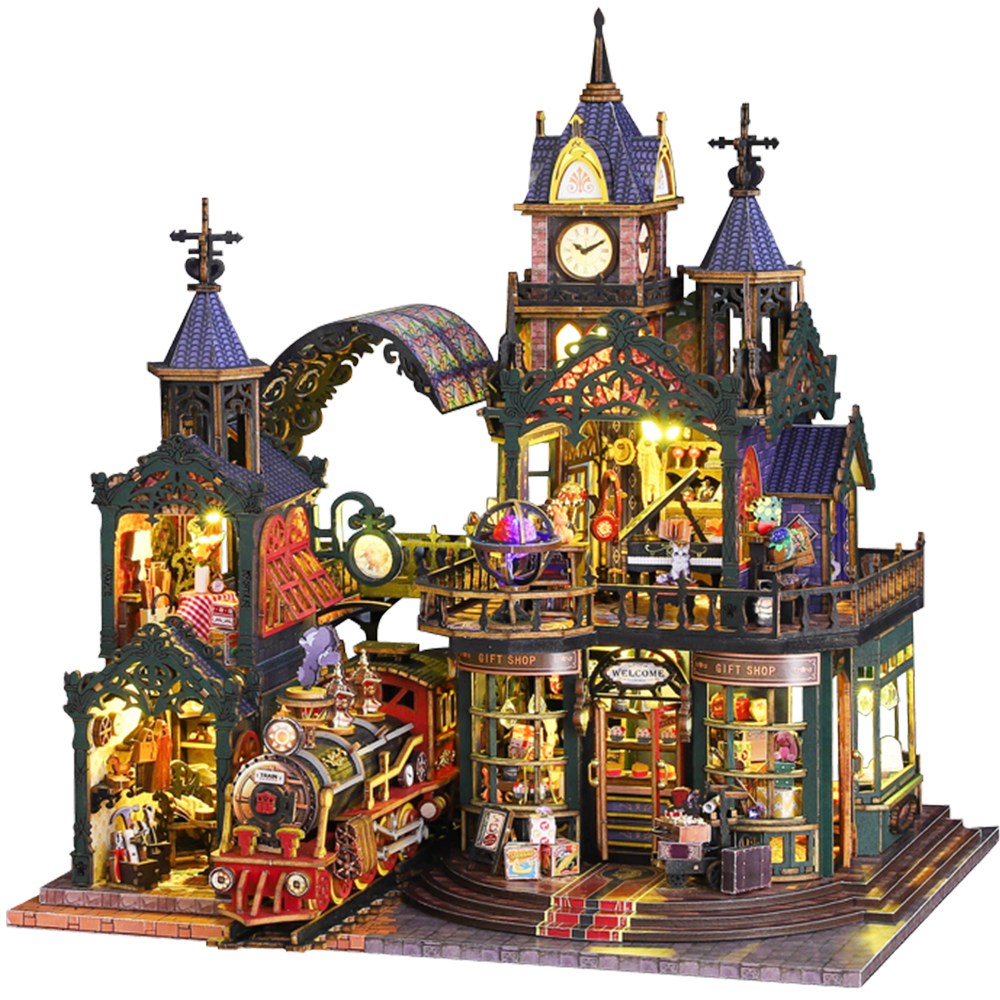 옥탑방어른이 DIY 미니어처 하우스 만들기 중형 마법 정거장 [한글메뉴얼포함] OCTP003 68,800원