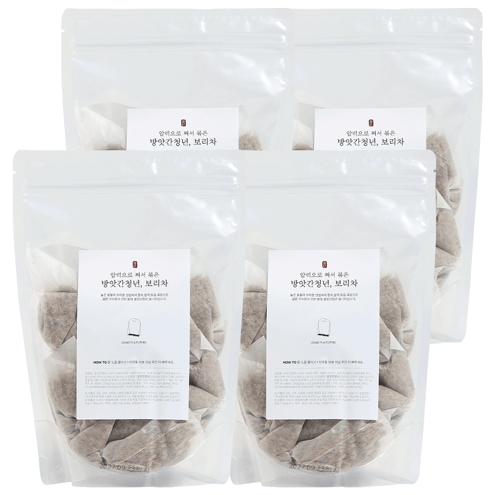 방앗간청년 압력으로 볶아 특별한 보리차 티백, 10g, 20개입, 4개 16,900원