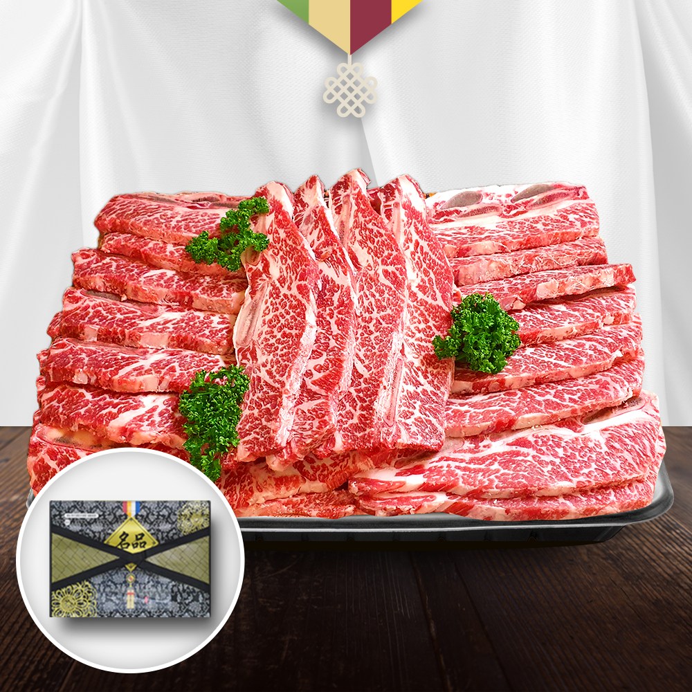 [당일출고] 26년 la갈비 초이스등급 구이용 엘에이 소갈비 추석 설 명절 선물세트, 2kg, 1개 92,200원