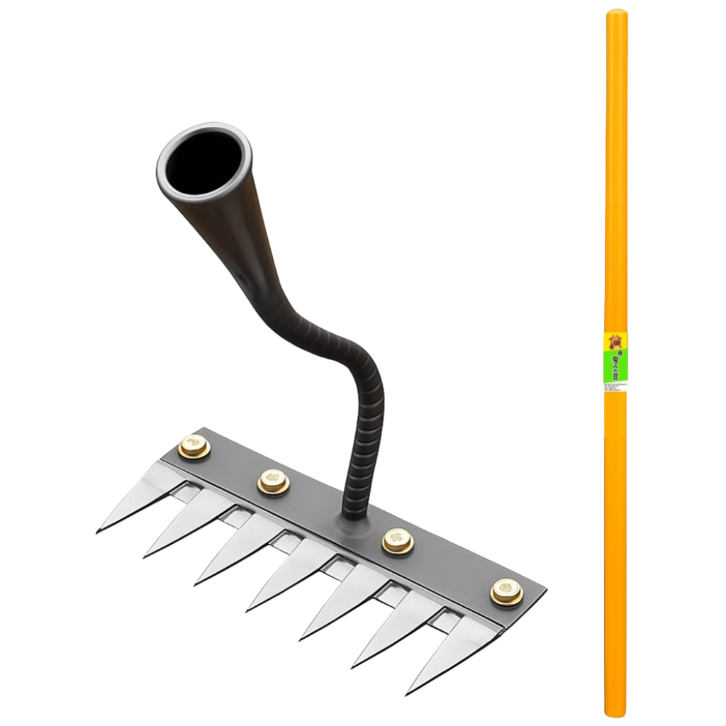 잡초제거 초토화 갈퀴 제초 도구 5날 (자루포함), 1개 16,900원