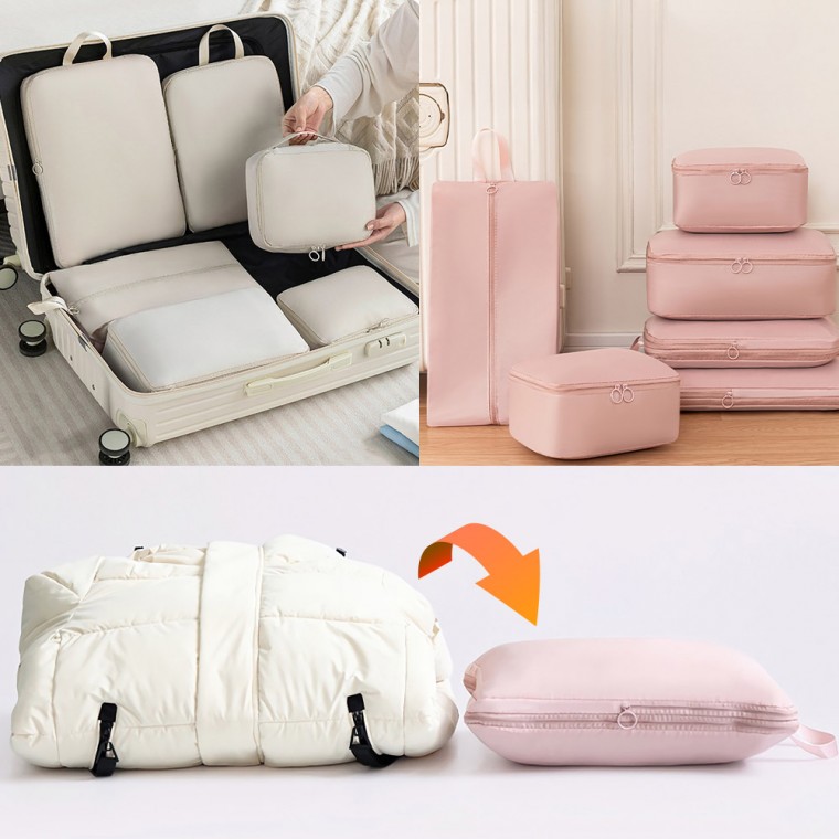 여행용 파우치 6개 여행파우치 세트 고급형 T400 부드럽고주름방지 원단 여행용 옷 파우치 캐리어 정리 파우치 세트 트래블파우치 여행용 옷 압축파우치 정리백 분리 보관 파우치 21,400원