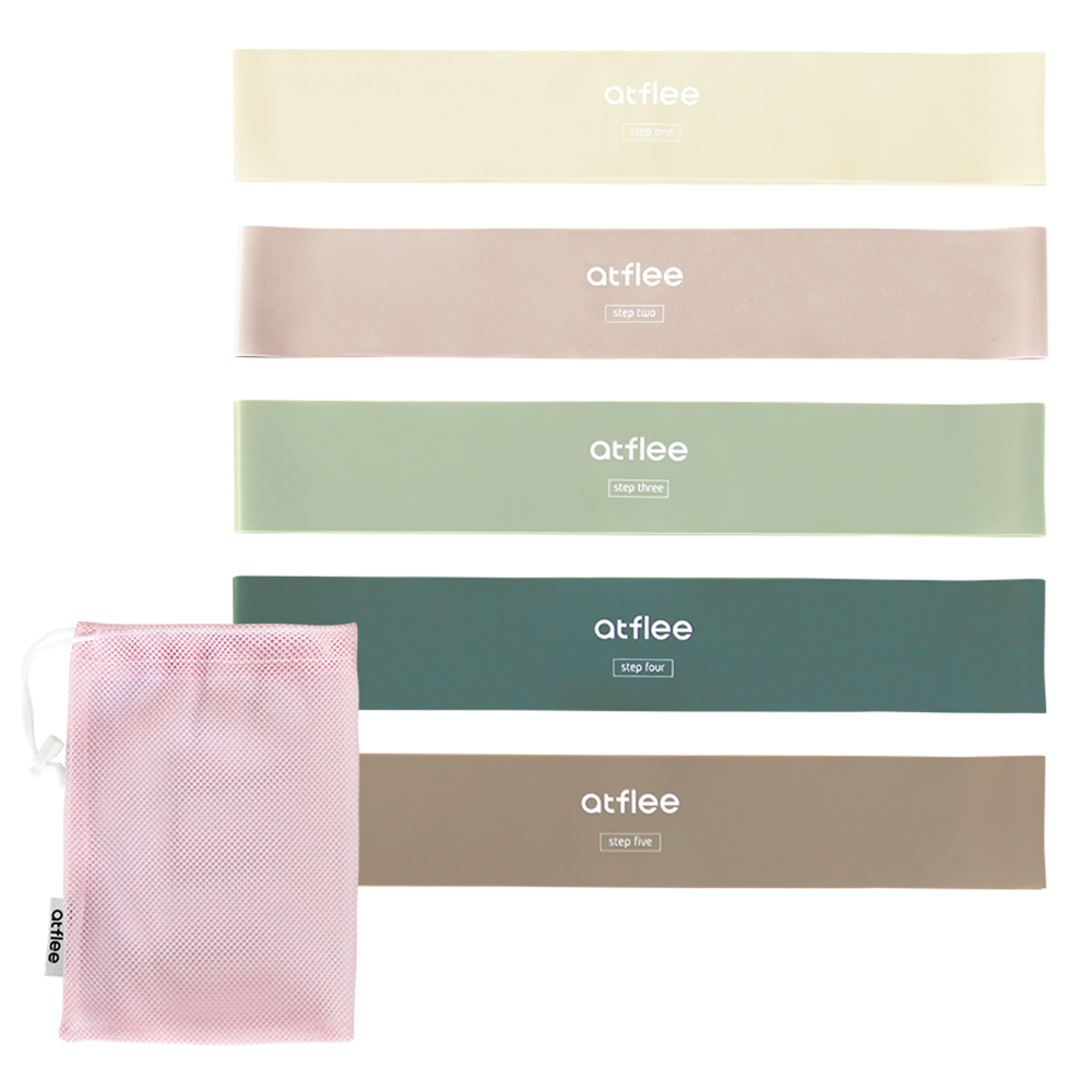 앳플리 코어 루프밴드 5종 + 전용 파우치, 멜로우아이보리 + 더티핑크 + 고스애머그린 + 베릴그린 + 코코아브라운, 1세트 14,900원