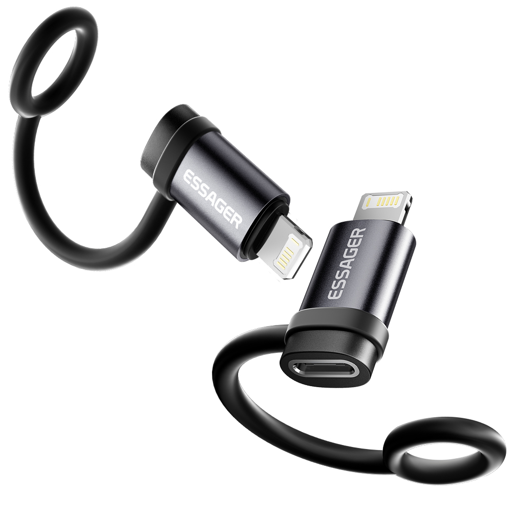 Essager  라이트닝8핀  to C타입 변환젠더 3A 고속충전 C타입 to 라이트닝 미니 젠더 8,900원