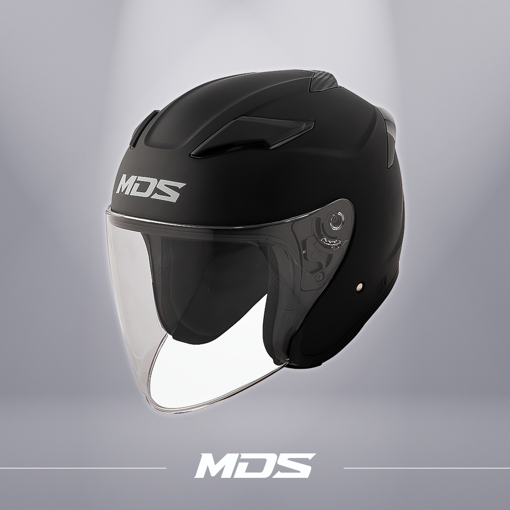 MDS 오픈페이스 경량 오토바이 헬멧 가벼운 반모 볼투스 솔리드 매트 블랙 65,000원