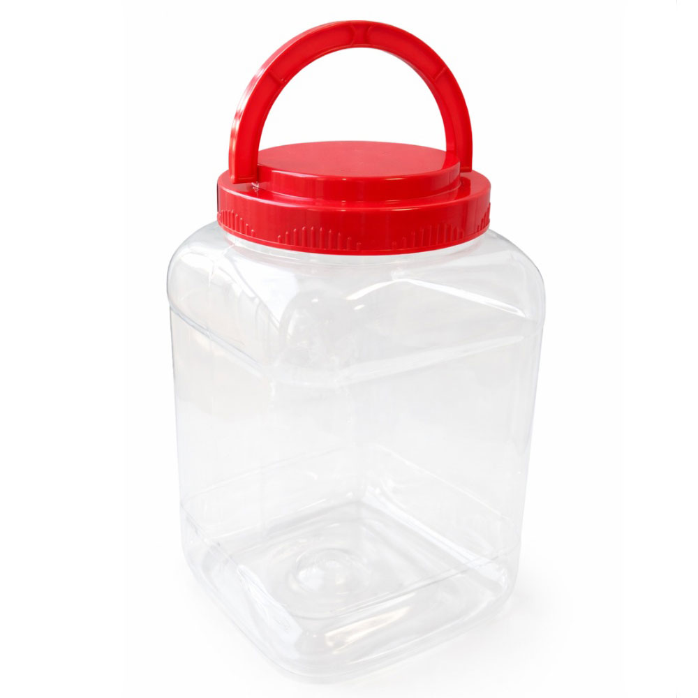 사각 6리터 광구용기 대광구 핸들 페트용기 젓갈통 고추장 된장통 담금주 과일청 공병 식품소분, 1개, 6L 2,490원