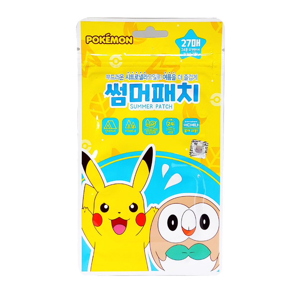 [유통기한260510]썸머패치 포켓몬 [27매입] 모기패치 500원