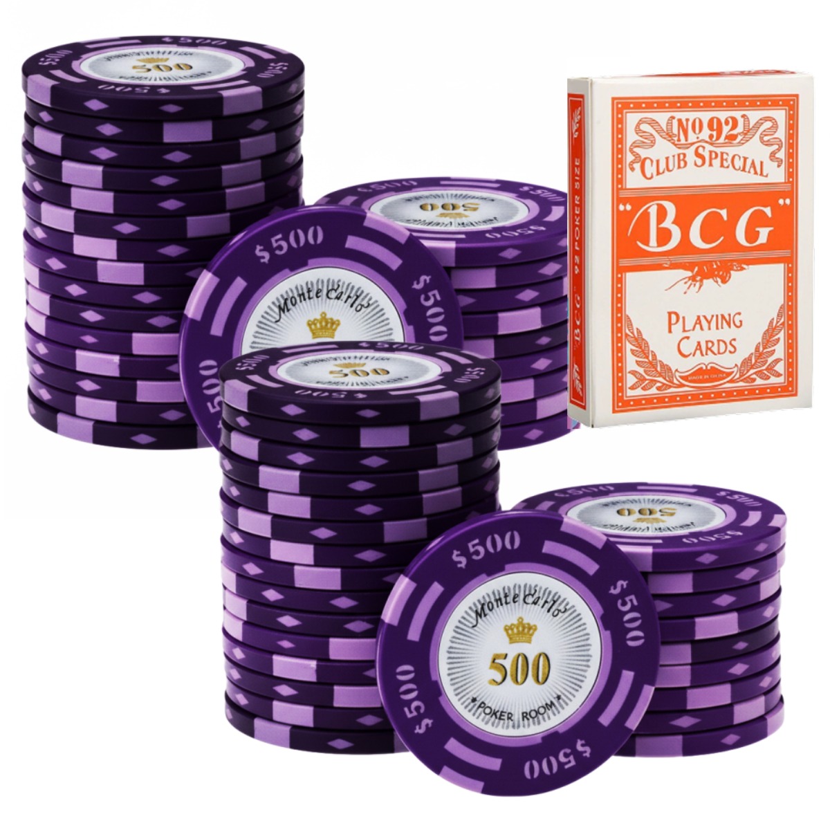 빛돌아이 몬테카를로 포커칩 500숫자칩 50p+bcg레드카드 6,900원