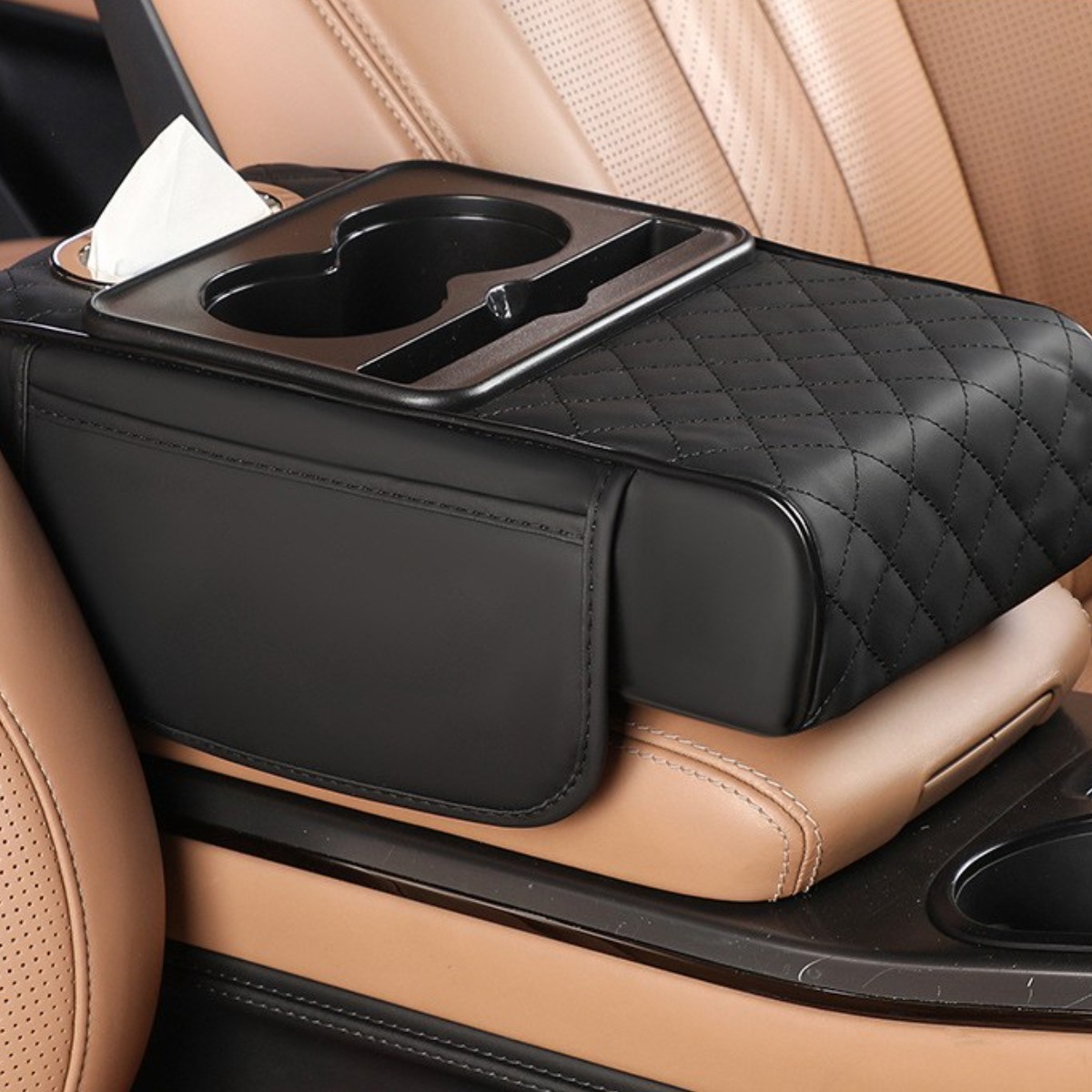 소울랜드 차량용 팔걸이쿠션 수납함 팔걸이 팔받침대 팔거치대 컵홀더 9,800원