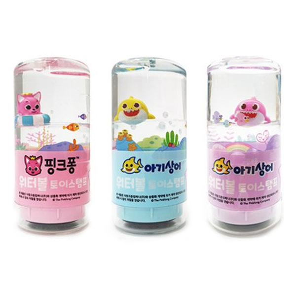 핑크퐁 아기상어 워터볼 토이스탬프 3종 칭찬 만년 도장 No.1 16,380원