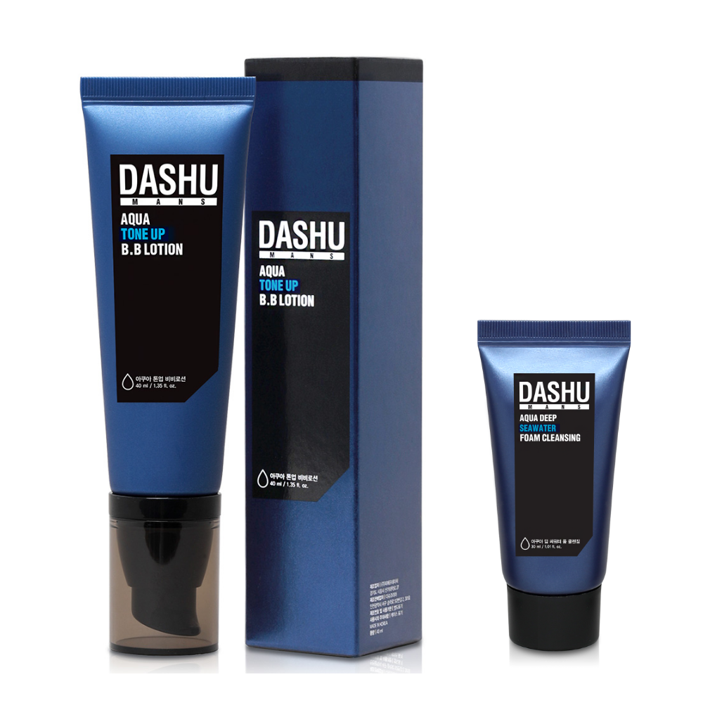 다슈 맨즈 아쿠아 톤업 비비로션 40ml + 다슈 맨즈 아쿠아 딥 씨 워터 폼클렌징 30ml 17,500원