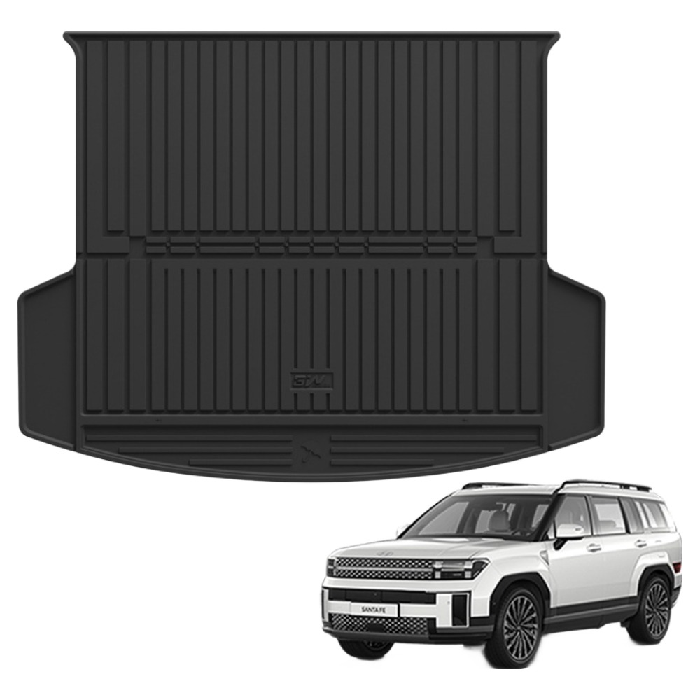 3더블유 에코라이너 TPE 5인승 트렁크매트, 현대 싼타페 MX5, 블랙 128,000원