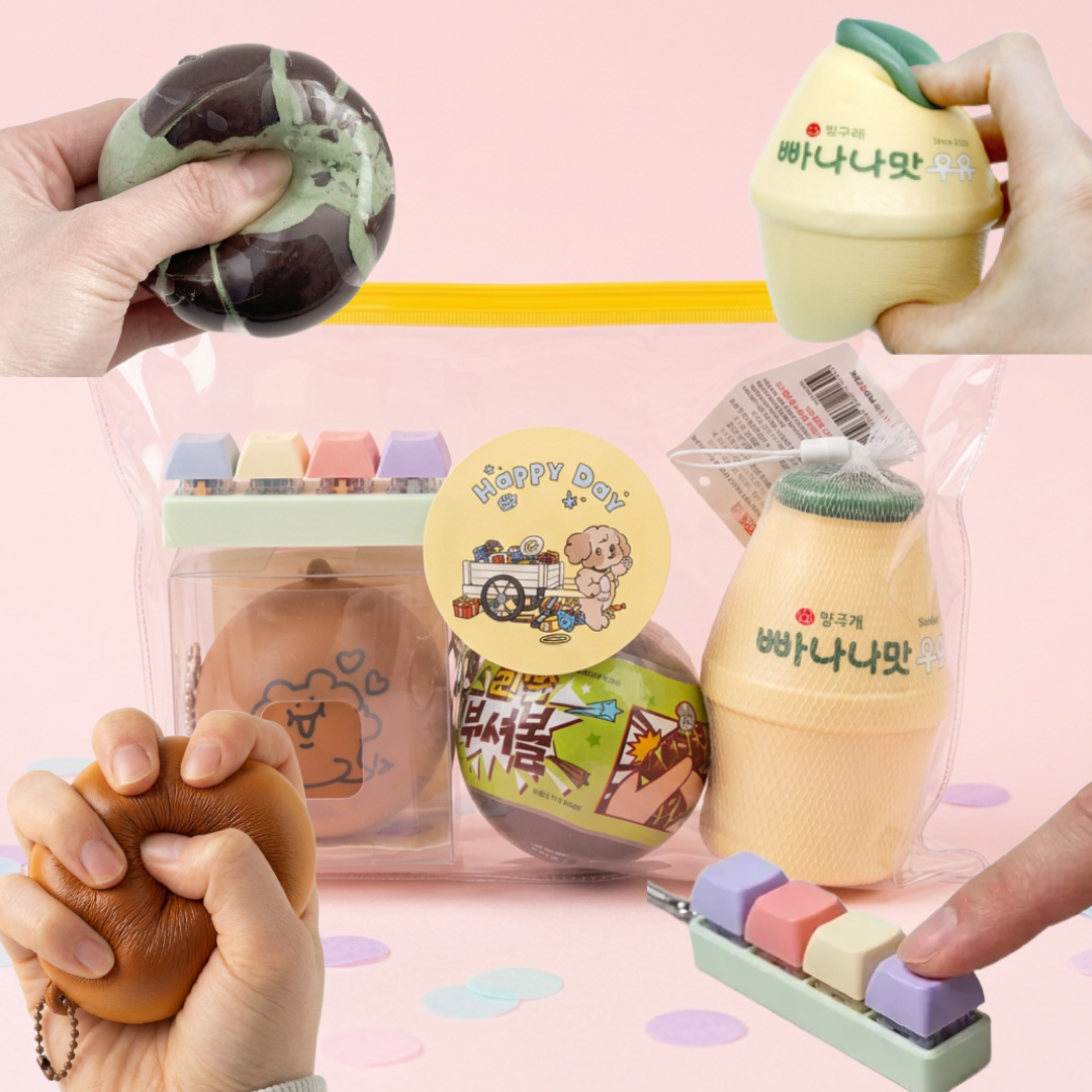 말랑이 왁뿌볼 키캡 키링 4종세트 장난감 딸깍이 클릭커 스퀴시 스트레스볼 귀여운 왁뿌 슬라임 23,700원