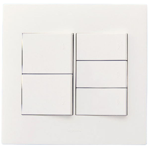 르그랑 아펠라 중 5구 단로 스위치 스위치커버 (화이트), 1개 8,600원