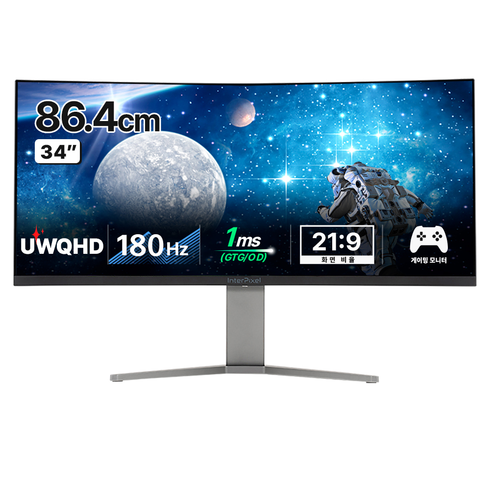 인터픽셀 UWQHD 커브드 게이밍 모니터, 86.4cm, IPU3433(일반) 429,000원